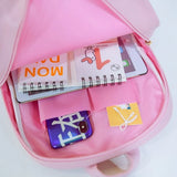 Women Small Backpack PVC School Book Bag for Teenage Girls
