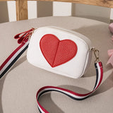 Women Small Bag Pu Mini Crossbody Bag Female Heart Shape Messenger Shoulder Bag
