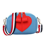 Women Small Bag Pu Mini Crossbody Bag Female Heart Shape Messenger Shoulder Bag