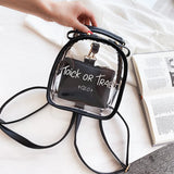 Transparent Jelly Backpack Mini Bag Female Women Small Bag