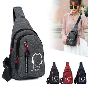 Women Small Bag Wild Waist Packs Bag Kawii One Shoulder Plaid Outdoor Solid Mobi