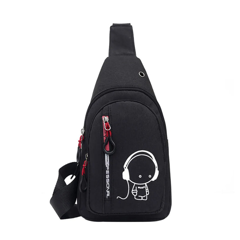Women Small Bag Wild Waist Packs Bag Kawii One Shoulder Plaid Outdoor Solid Mobi