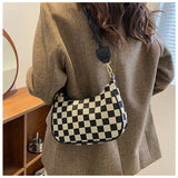 Small Canvas Handbag Vintage Zipper Shoulder Bag