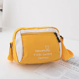 Women Small Canvas Messenger Bag Ladies Crossbody Shoulder Tote Student Portable
