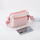 Women Small Canvas Messenger Bag Ladies Crossbody Shoulder Tote Student Portable