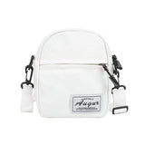 Women Small Canvas Shoulder Bag Female Mini Solid Crossbody Bags Zipper Purse