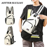 Canvas Chest Bag Multifunctional Sling Messenger Sports Backpack