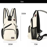Canvas Chest Bag Multifunctional Sling Messenger Sports Backpack