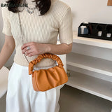 French Style Leather Clutch Crossbody Bag