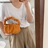 French Style Leather Clutch Crossbody Bag