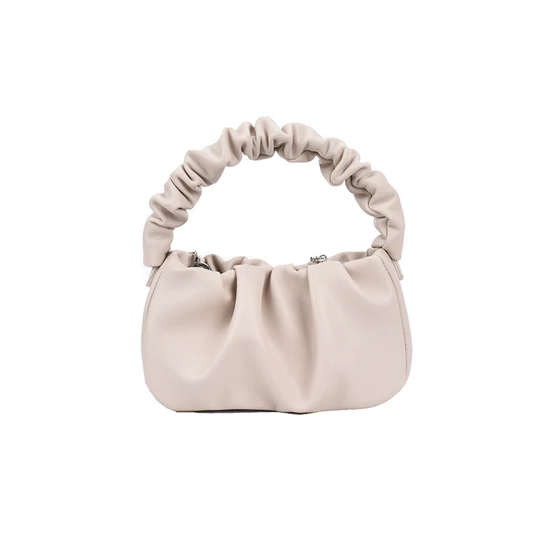 French Style Leather Clutch Crossbody Bag