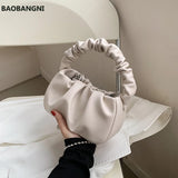French Style Leather Clutch Crossbody Bag