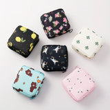 Women Small Cosmetic Bag Set Zipper Girls Mini Sanitary Napkins Makeup Lipstick