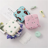 Women Small Cosmetic Bag Set Zipper Girls Mini Sanitary Napkins Makeup Lipstick