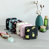 Women Small Cosmetic Bag Set Zipper Girls Mini Sanitary Napkins Makeup Lipstick