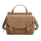 Women Canvas Crossbody Bag Vintage Shoulder Tote Small Handbag