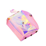 Women Small Coin Bag Laser PVC Clear Girls Coin Wallet Purses