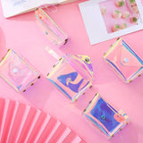 Women Small Coin Bag Laser PVC Clear Girls Coin Wallet Purses