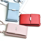Women Small Handbag Floral Print Wallet Shoulder Strap Mini Messenger Bag