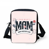 Happy Mothers Pattern Mini Shoulder Bag Crossbody School Bags