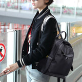 Women Small Nylon Waterproof Backpack Casual Student School Bag