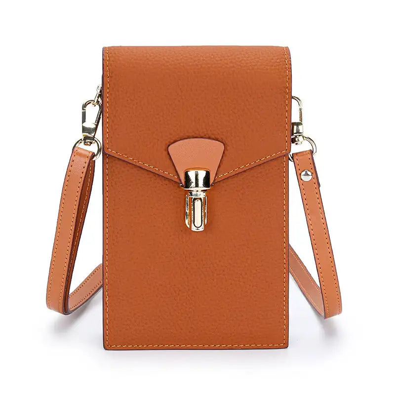Women Cow Leather Mini Shoulder Sling Bag Ladies Purse