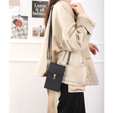 Women Cow Leather Mini Shoulder Sling Bag Ladies Purse
