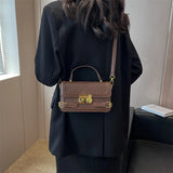 Women Small Pu Leather Handbags Shoulder Bags High Ladies Messenger Box Bags