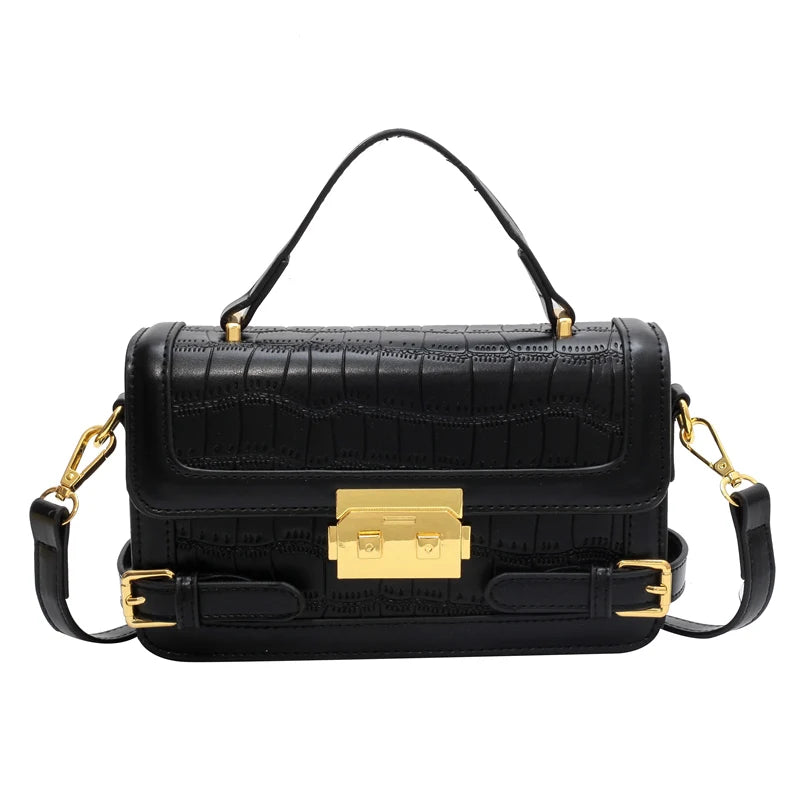 Women Small Pu Leather Handbags Shoulder Bags High Ladies Messenger Box Bags