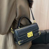 Women Small Pu Leather Handbags Shoulder Bags High Ladies Messenger Box Bags