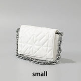Women Small Retro Stitched Bag Chain Armpit Bag Quilted Shoulder Bag