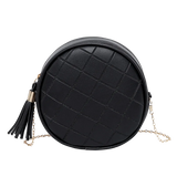 Small Round Tassel Crossbody Bags for Women Purses Clutches