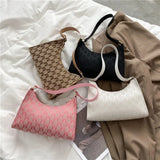 Women Small Shoulder Bags Letter Clutch Handbag Tote Ladies Underarm Bag