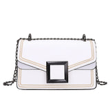Women Small Square Bag Casual Shoulder Bags Messenger Handbag PU Leather 2020