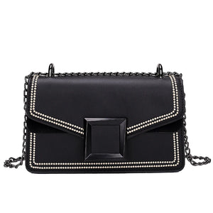 Women Small Square Bag Casual Shoulder Bags Messenger Handbag PU Leather 2020