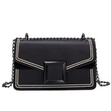 Women Small Square Bag Casual Shoulder Bags Messenger Handbag PU Leather 2020