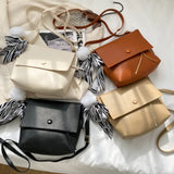 Women Small Square Bag Retro Shoulder Messenger Bag PU Leather Diagonal Bag