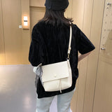 Women Small Square Bag Retro Shoulder Messenger Bag PU Leather Diagonal Bag