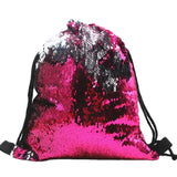 Sequins School Bags for Girls Small String Backpack