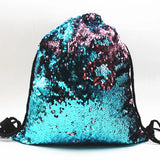Sequins School Bags for Girls Small String Backpack