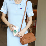 Soft Leather Women's Shoulder Bag Casual Messenger Bag