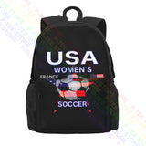 Women Soccer Team World Tournament Large Capacity Backpack