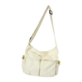 Women Canvas Shoulder Bag Large Capacity Tote Handbag Satchel Pockets Casual