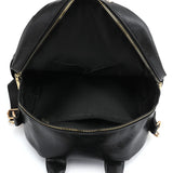 Women Soft Leather Backpack Solid Shoulder Bag High Travel Girl Schoolbag
