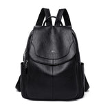 Women Soft Leather Backpacks High Vintage Bagpack Sac School Bags For Girls