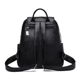 Soft Leather Backpacks Vintage Bagpack School Bags for Girls