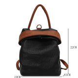 Soft Leather Backpack for Girl Vintage Crossbody Bag Multifunction Bagpack