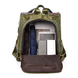 Vintage Soft Leather Backpack Women Anti-theft Rucksack