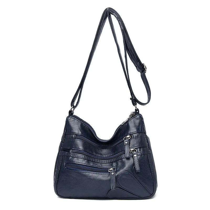 Women's Soft Leather Crossbody Bag Shoulder Handbag