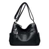 Soft Leather Purses Large Capacity Shoulder Bags Cross Body